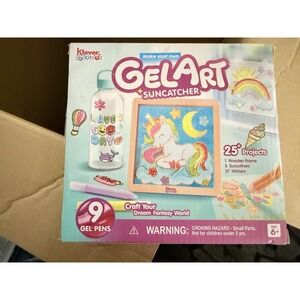 Klever‎ Kits Gel Art Suncatcher Kids Craft Kit, 25+ Projects, 9 Gel Pens